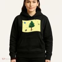 Maine Pine Tree Flag 1901 First State Flag Hoodie thumb 5