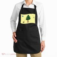 Maine Pine Tree Flag 1901 First State Flag Apron thumb 2