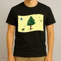 Maine Pine Tree Flag 1901 First State Flag T-Shirt thumb 3