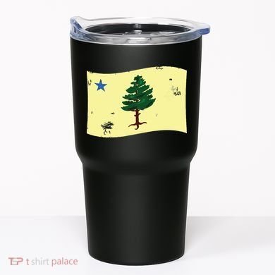 Maine Pine Tree Flag 1901 First State Flag Tumbler