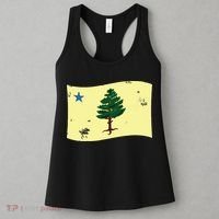 Maine Pine Tree Flag 1901 First State Flag Women's Tank Top thumb 3