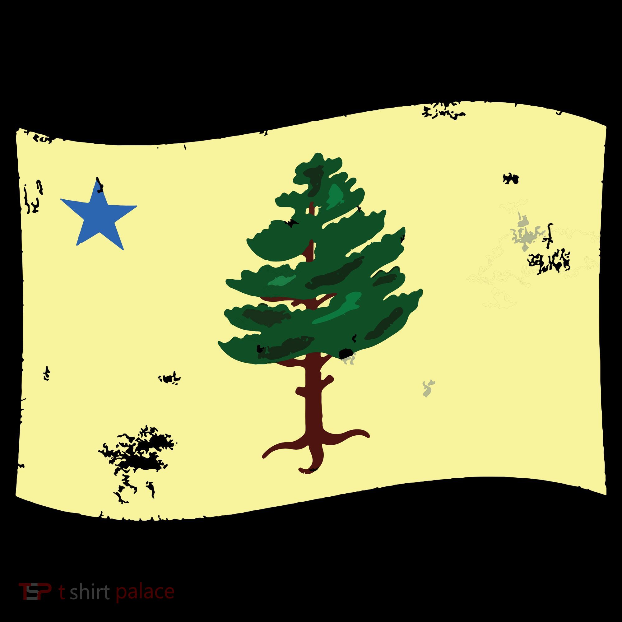 Maine Pine Tree Flag 1901 First State Flag Women's Tank Top
