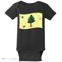 Maine Pine Tree Flag 1901 First State Flag Baby Bodysuit thumb 0