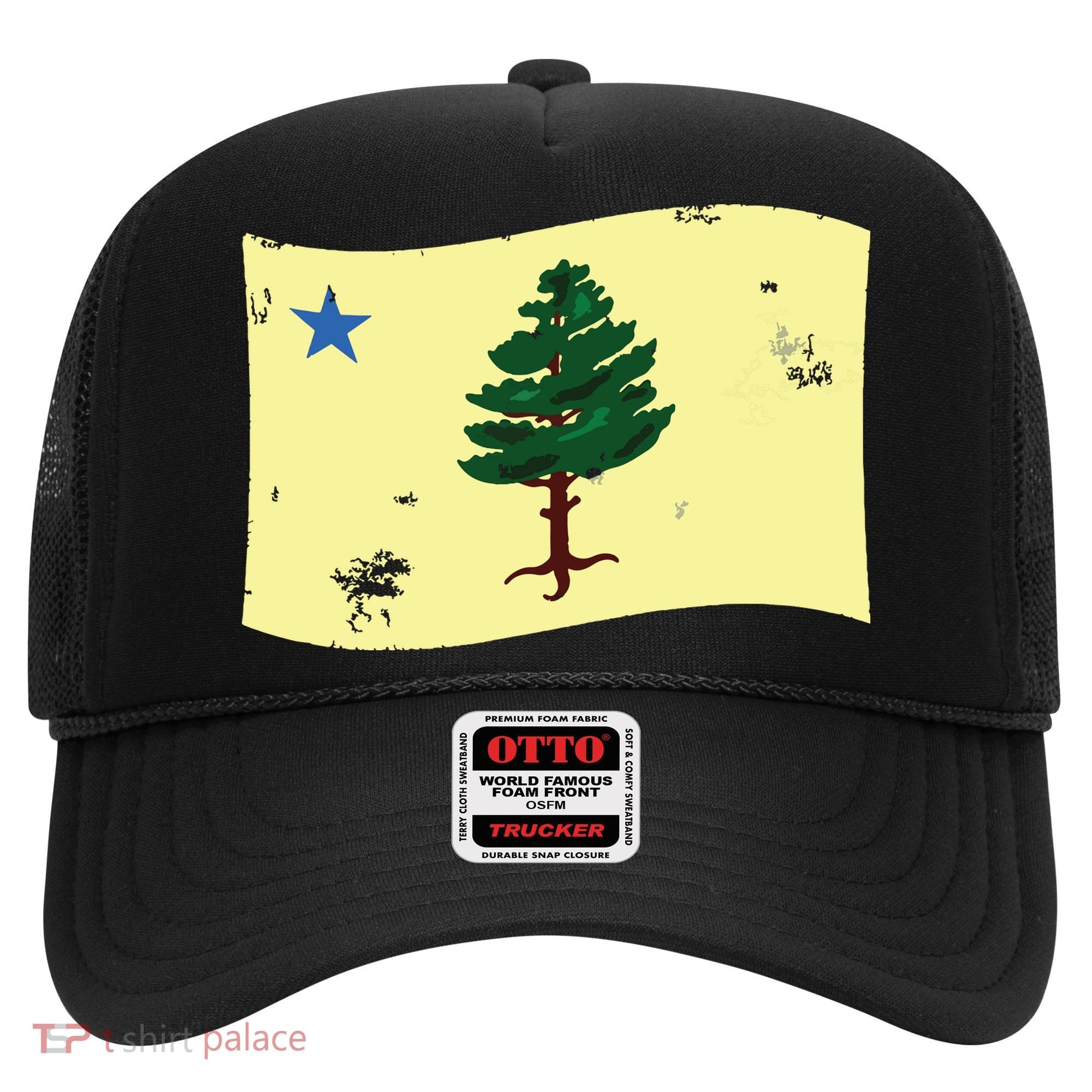 Maine Pine Tree Flag 1901 First State Flag Hat