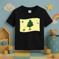 Maine Pine Tree Flag 1901 First State Flag Toddler T-Shirt thumb 3