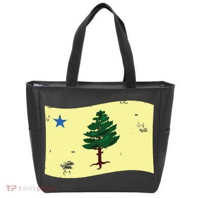 Maine Pine Tree Flag 1901 First State Flag Tote Bag
