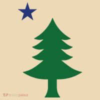 Maine Pine Tree State Flag Pride Patriotic Tote Bag thumb 4