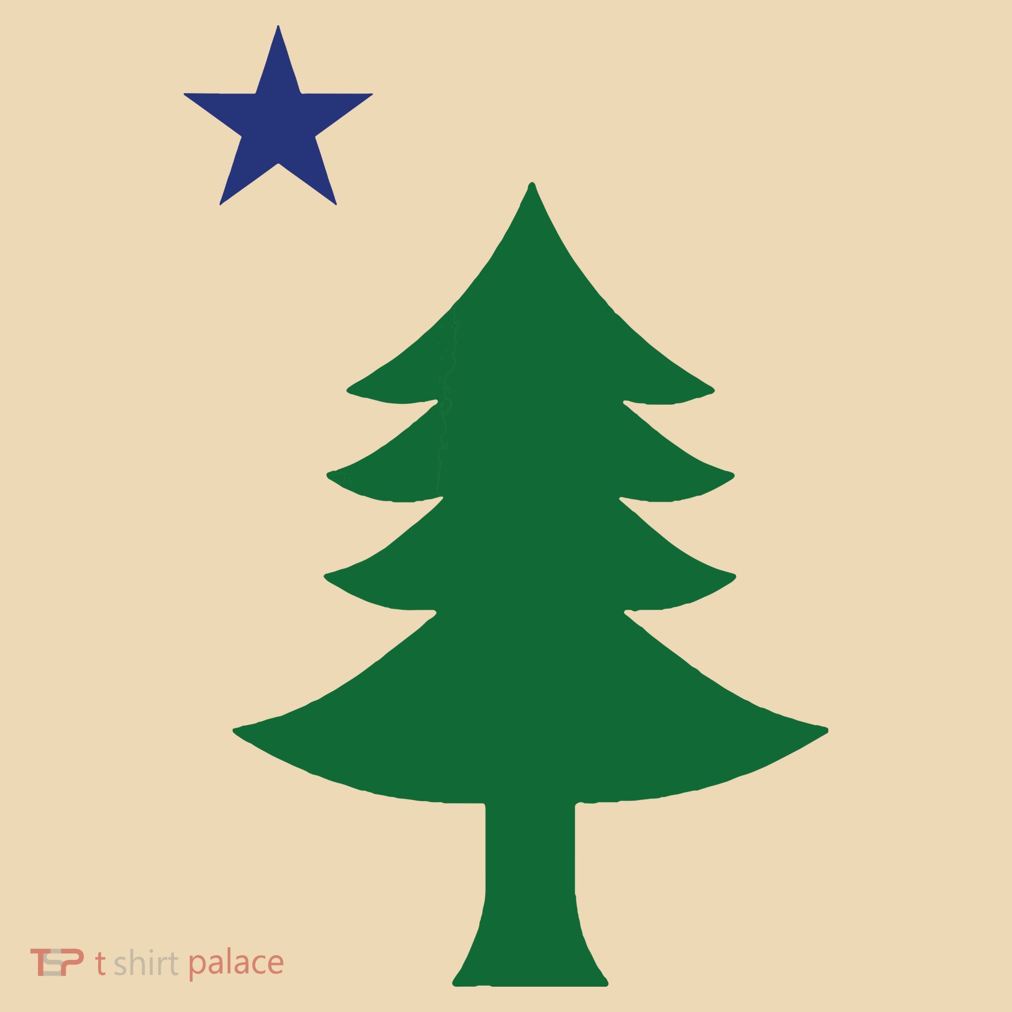 Maine Pine Tree State Flag Pride Patriotic Tote Bag