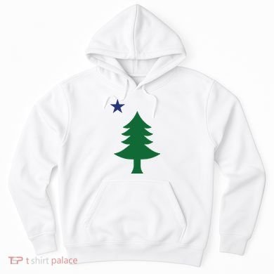 Maine Pine Tree State Flag Pride Patriotic Hoodie