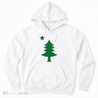 Maine Pine Tree State Flag Pride Patriotic Hoodie thumb 0