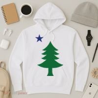 Maine Pine Tree State Flag Pride Patriotic Hoodie thumb 3
