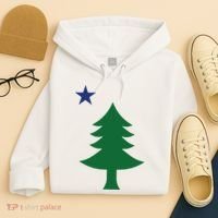 Maine Pine Tree State Flag Pride Patriotic Hoodie thumb 4