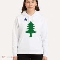 Maine Pine Tree State Flag Pride Patriotic Hoodie thumb 5