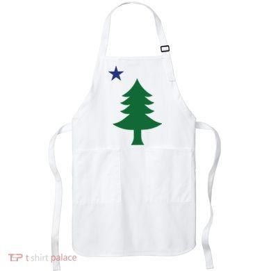 Maine Pine Tree State Flag Pride Patriotic Apron
