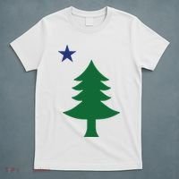 Maine Pine Tree State Flag Pride Patriotic T-Shirt thumb 5