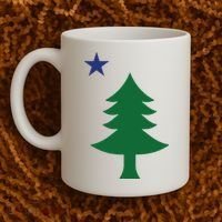 Maine Pine Tree State Flag Pride Patriotic Coffee Mug thumb 2