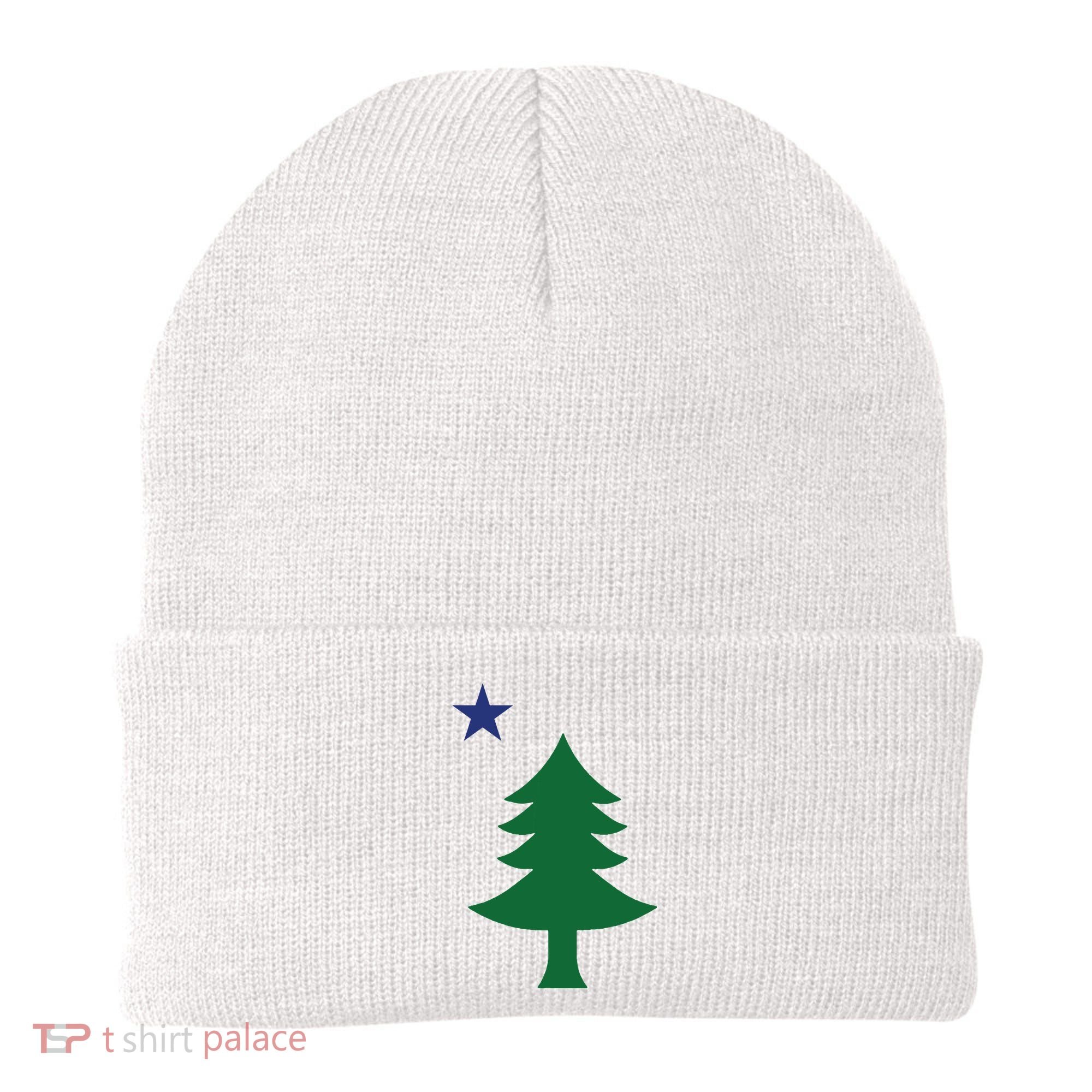 Maine Pine Tree State Flag Pride Patriotic Beanie
