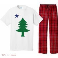 Maine Pine Tree State Flag Pride Patriotic Pajama Set thumb 0
