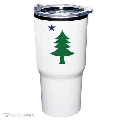 Maine Pine Tree State Flag Pride Patriotic Tumbler