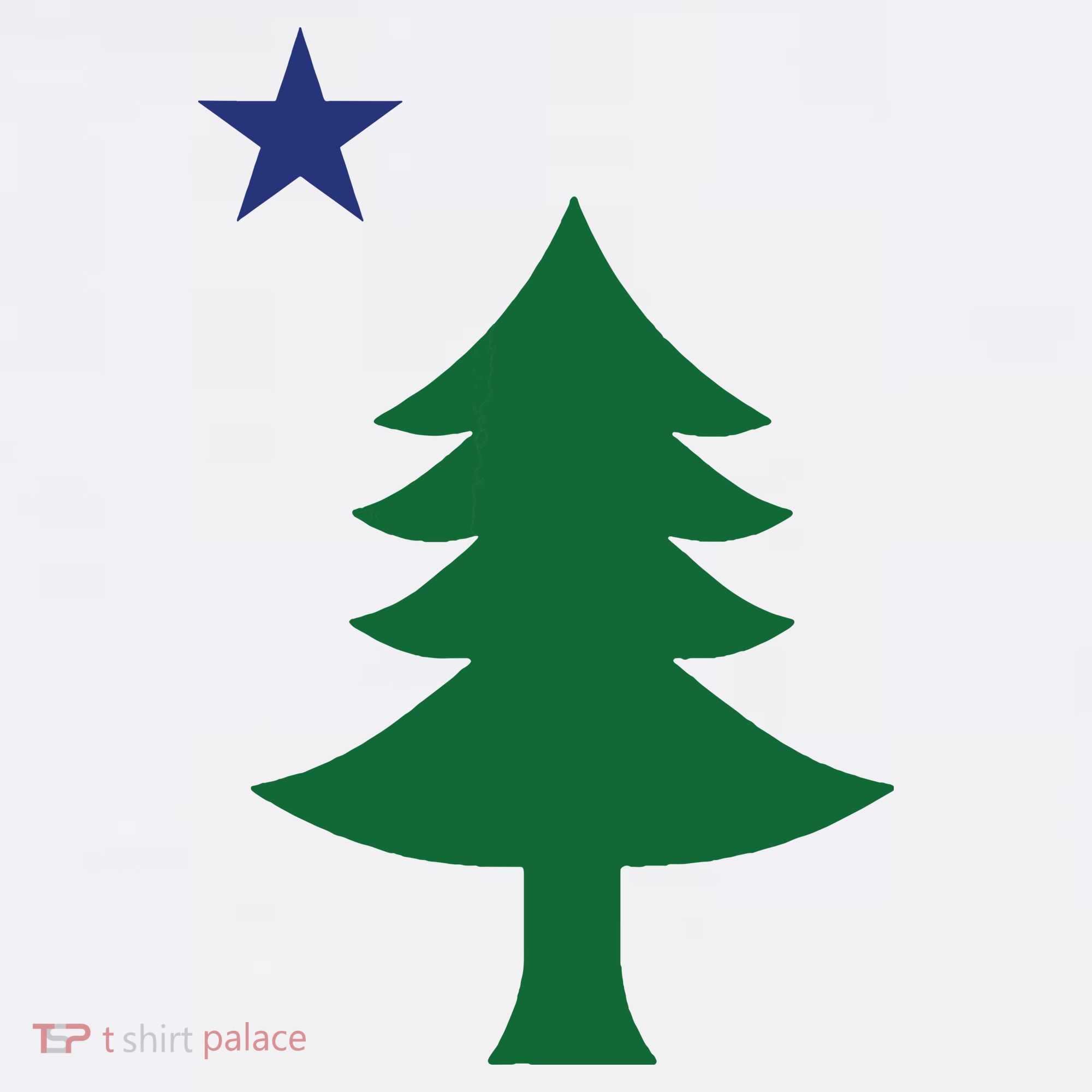 Maine Pine Tree State Flag Pride Patriotic Mousepad