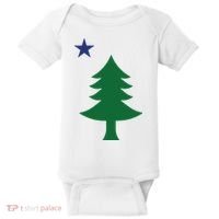 Maine Pine Tree State Flag Pride Patriotic Baby Bodysuit thumb 0
