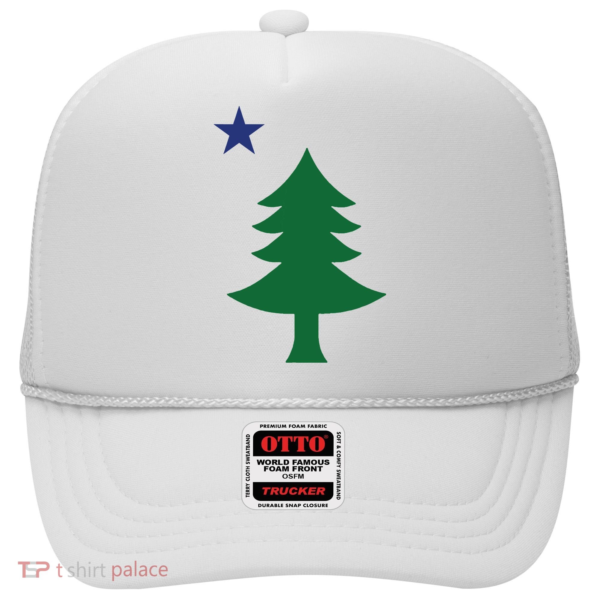 Maine Pine Tree State Flag Pride Patriotic Hat