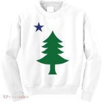 Maine Pine Tree State Flag Pride Patriotic Kids Sweatshirt thumb 0