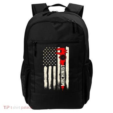 Machinist Patriotic Us Flag Backpack