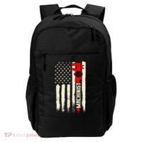 Machinist Patriotic Us Flag Backpack thumb 0