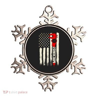 Machinist Patriotic Us Flag Ornament