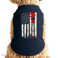 Machinist Patriotic Us Flag Doggie Tank thumb 0