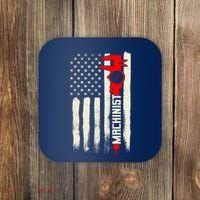 Machinist Patriotic Us Flag Coaster thumb 0