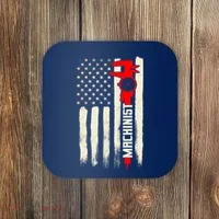 Machinist Patriotic Us Flag Coaster thumb 0
