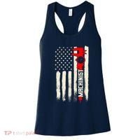 Machinist Patriotic Us Flag Women's Tank Top thumb 0