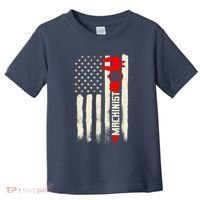 Machinist Patriotic Us Flag Toddler T-Shirt thumb 0