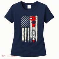 Machinist Patriotic Us Flag Women's T-Shirt thumb 0