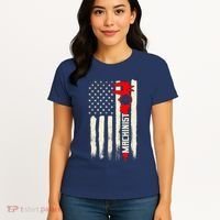 Machinist Patriotic Us Flag Women's T-Shirt thumb 4