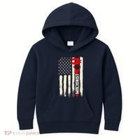 Machinist Patriotic Us Flag Kids Hoodie thumb 0