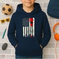 Machinist Patriotic Us Flag Kids Hoodie thumb 2