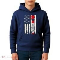 Machinist Patriotic Us Flag Kids Hoodie thumb 4
