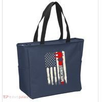 Machinist Patriotic Us Flag Tote Bag thumb 2