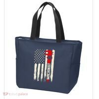 Machinist Patriotic Us Flag Tote Bag thumb 3