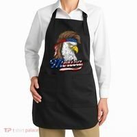 Merica Patriotic USA Eagle Of Freedom 4th Of July Apron thumb 2
