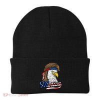 Merica Patriotic USA Eagle Of Freedom 4th Of July Beanie thumb 0