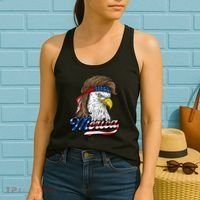 Merica Patriotic USA Eagle Of Freedom 4th Of July Women's Tank Top thumb 2