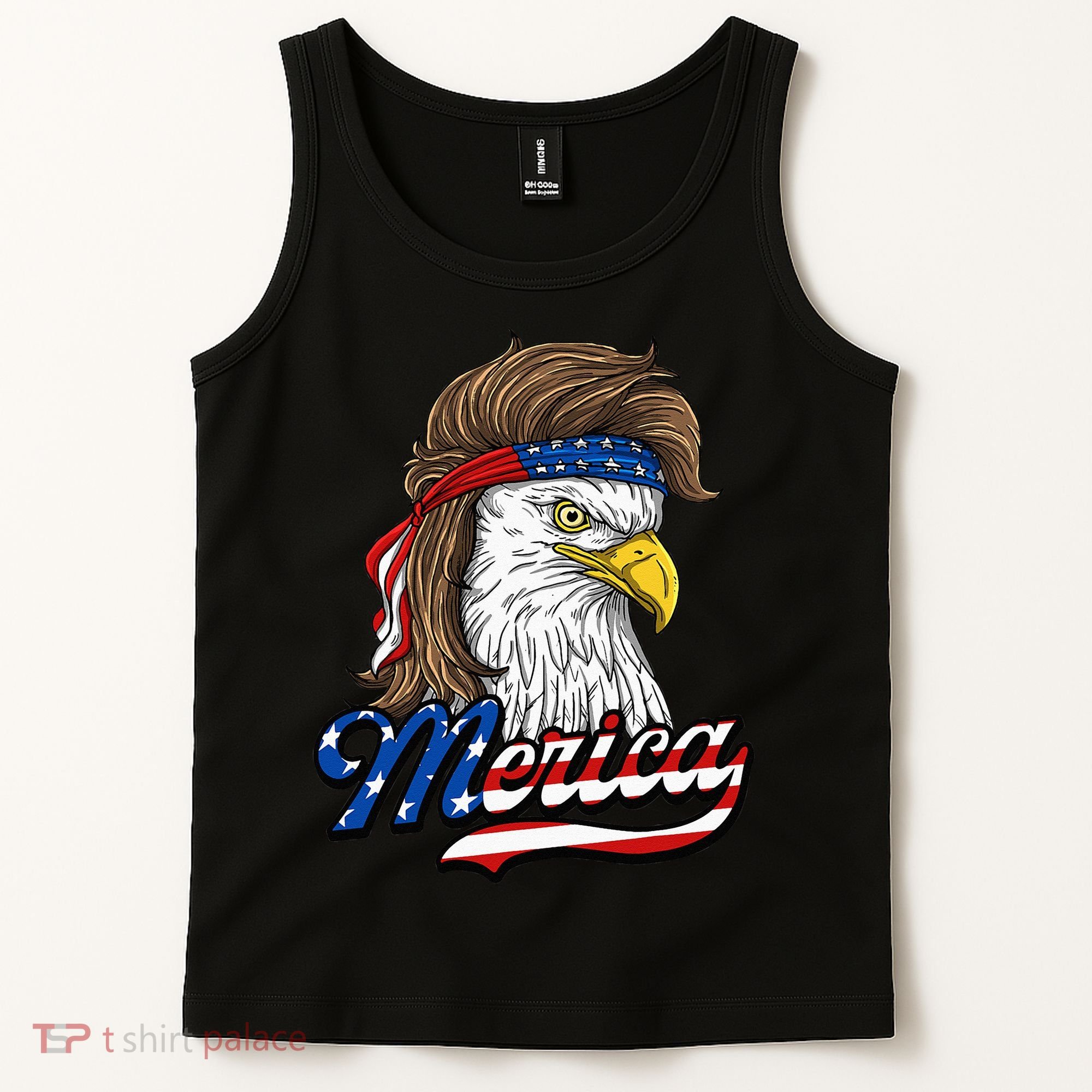 Merica Patriotic USA Eagle Of Freedom 4th Of July Tank Top