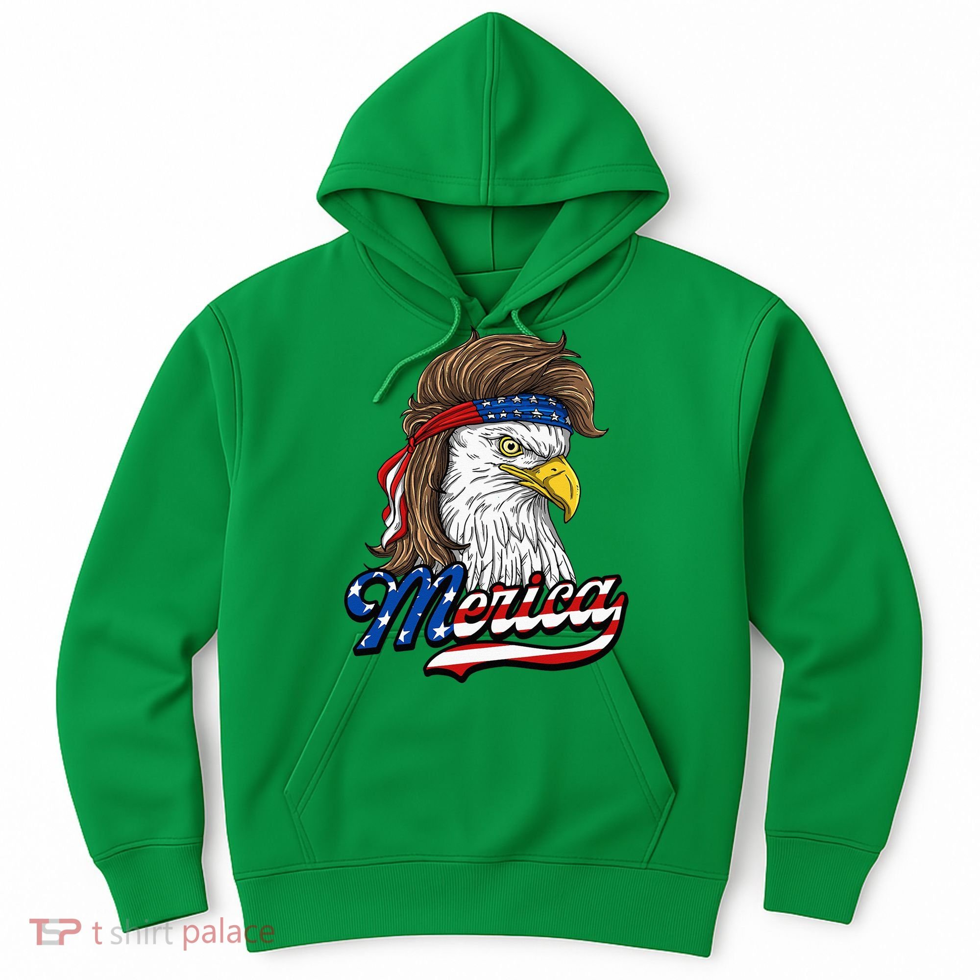 Merica Patriotic USA Eagle Of Freedom 4th Of July Hoodie