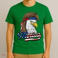 Merica Patriotic USA Eagle Of Freedom 4th Of July T-Shirt thumb 3