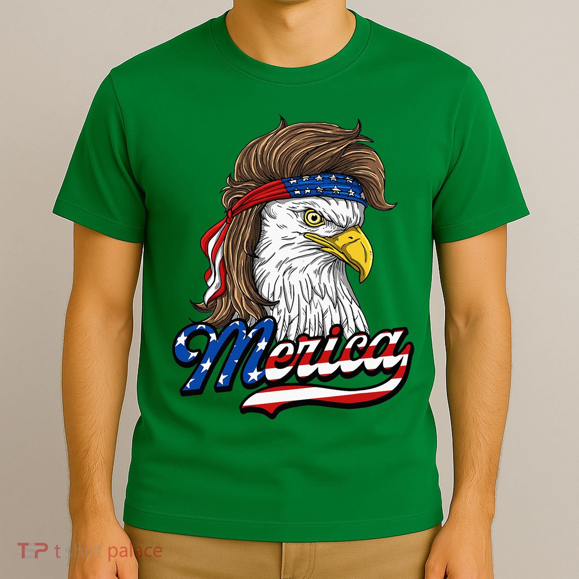 Merica Patriotic USA Eagle Of Freedom 4th Of July T-Shirt