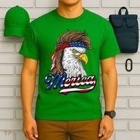 Merica Patriotic USA Eagle Of Freedom 4th Of July T-Shirt thumb 6